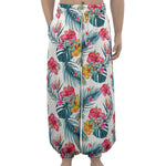 Aloha Hawaii Floral Pattern Print Lantern Pants