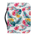 Aloha Hawaii Floral Pattern Print Leather Bible Cover