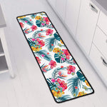 Aloha Hawaii Floral Pattern Print Long Kitchen Mat