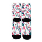 Aloha Hawaii Floral Pattern Print Long Socks