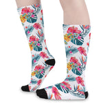 Aloha Hawaii Floral Pattern Print Long Socks