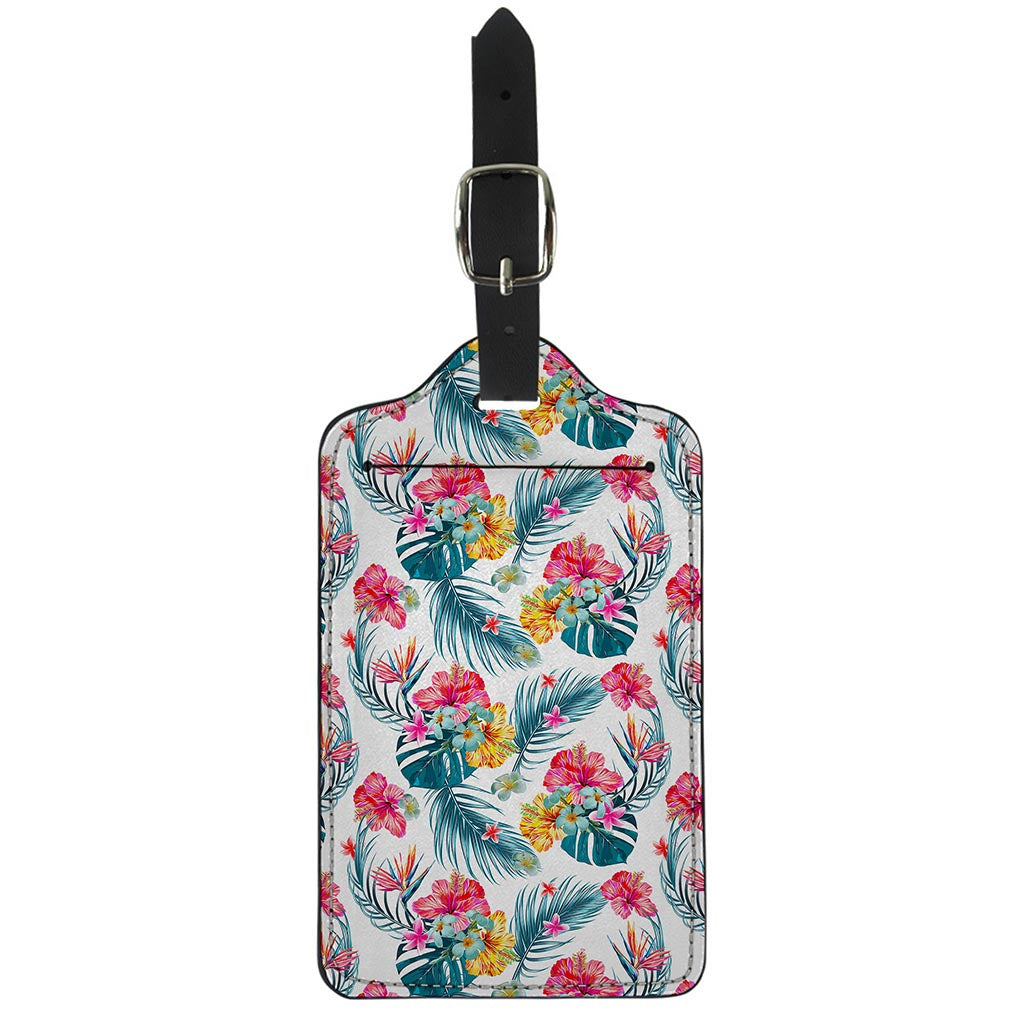 Aloha Hawaii Floral Pattern Print Luggage Tag
