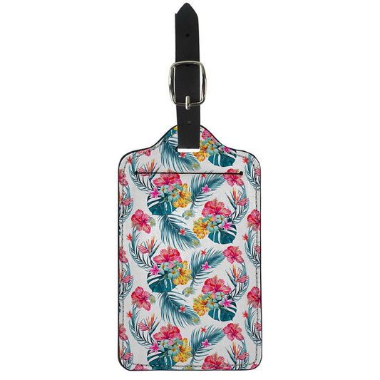 Aloha Hawaii Floral Pattern Print Luggage Tag
