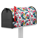 Aloha Hawaii Floral Pattern Print Mailbox Cover
