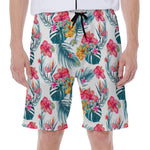 Aloha Hawaii Floral Pattern Print Men's Beach Shorts