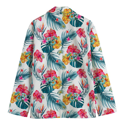 Aloha Hawaii Floral Pattern Print Men's Blazer
