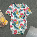 Aloha Hawaii Floral Pattern Print Men's Bodysuit