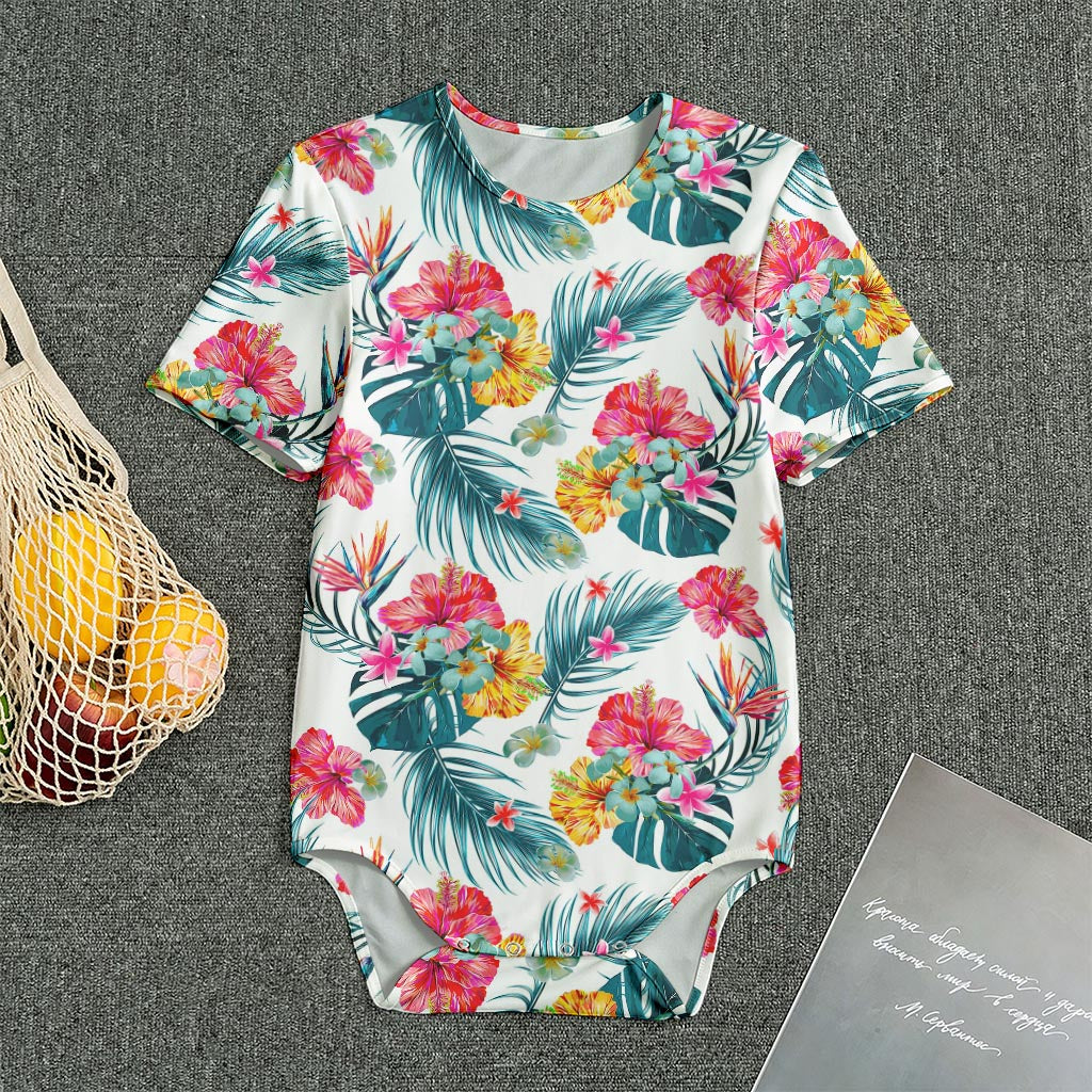 Aloha Hawaii Floral Pattern Print Men's Bodysuit