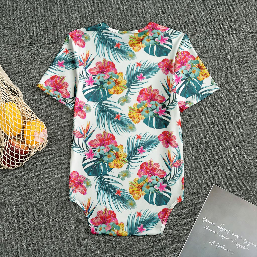 Aloha Hawaii Floral Pattern Print Men's Bodysuit