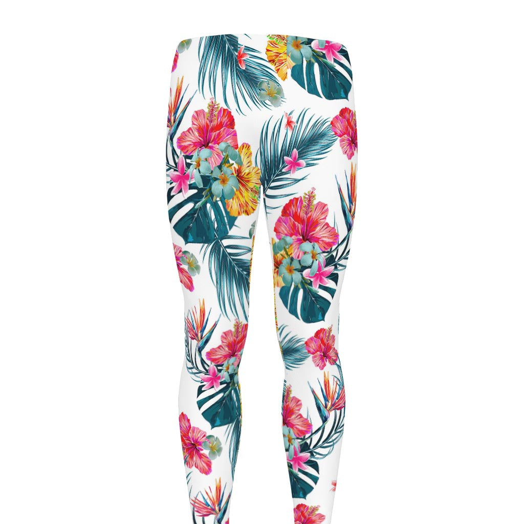 Aloha Hawaii Floral Pattern Print Men's leggings
