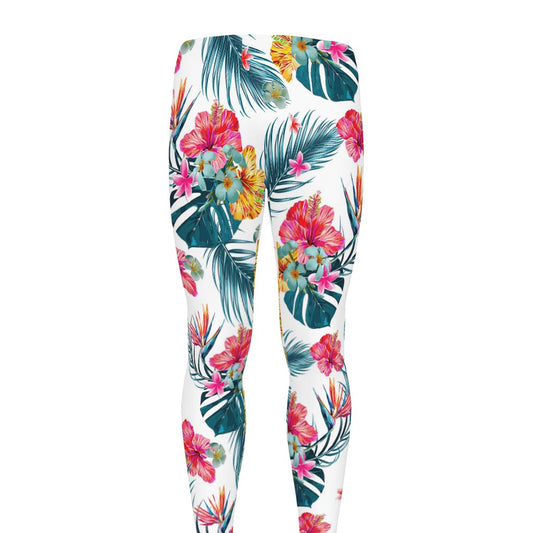 Aloha Hawaii Floral Pattern Print Men's leggings