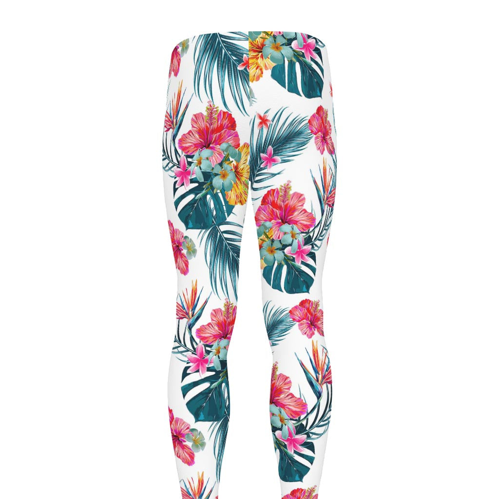 Aloha Hawaii Floral Pattern Print Men's leggings