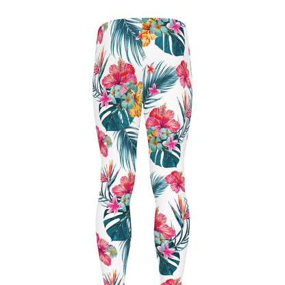 Aloha Hawaii Floral Pattern Print Men's leggings