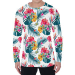 Aloha Hawaii Floral Pattern Print Men's Long Sleeve T-Shirt
