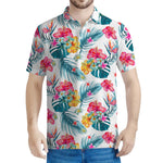 Aloha Hawaii Floral Pattern Print Men's Polo Shirt
