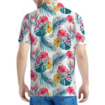 Aloha Hawaii Floral Pattern Print Men's Polo Shirt