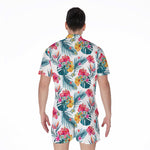 Aloha Hawaii Floral Pattern Print Men's Rompers