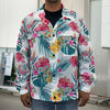 Aloha Hawaii Floral Pattern Print Men's Shirt Jacket