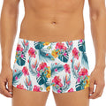 Aloha Hawaii Floral Pattern Print Men's Short Boxer Briefs