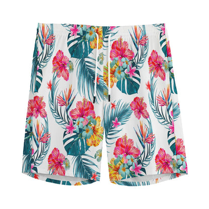 Aloha Hawaii Floral Pattern Print Men's Sports Shorts
