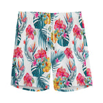 Aloha Hawaii Floral Pattern Print Men's Sports Shorts