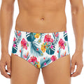 Aloha Hawaii Floral Pattern Print Men's Triangle Swim Briefs