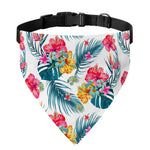 Aloha Hawaii Floral Pattern Print Over The Collar Dog Bandana