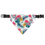 Aloha Hawaii Floral Pattern Print Over The Collar Dog Bandana