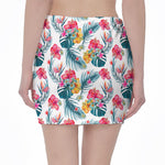 Aloha Hawaii Floral Pattern Print Pencil Mini Skirt
