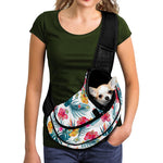 Aloha Hawaii Floral Pattern Print Pet Sling Carrier
