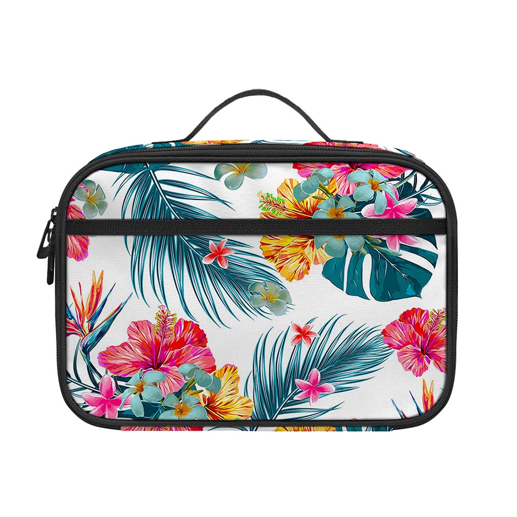 Aloha Hawaii Floral Pattern Print Portable Lunch Bag
