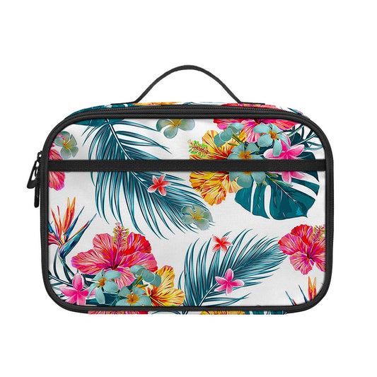 Aloha Hawaii Floral Pattern Print Portable Lunch Bag