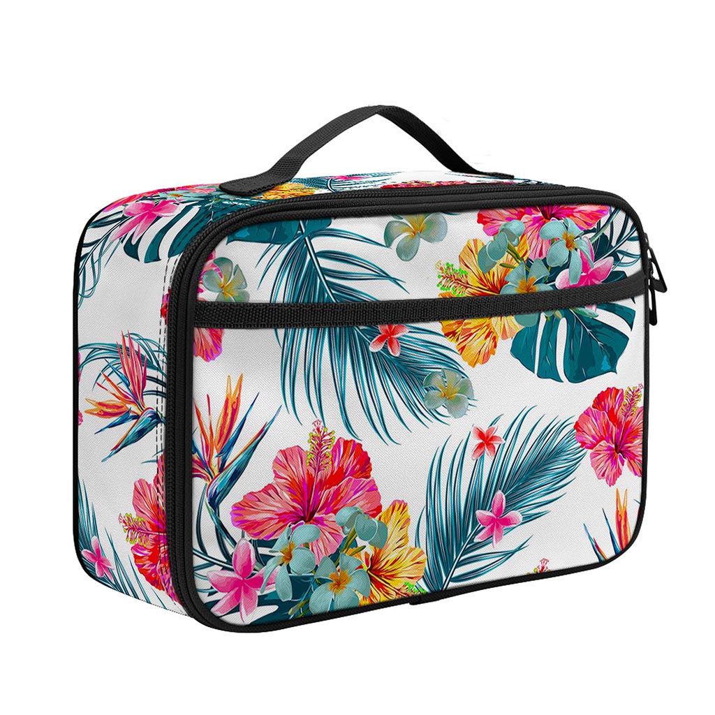 Aloha Hawaii Floral Pattern Print Portable Lunch Bag