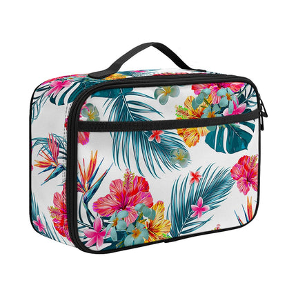 Aloha Hawaii Floral Pattern Print Portable Lunch Bag