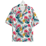 Aloha Hawaii Floral Pattern Print Rayon Hawaiian Shirt