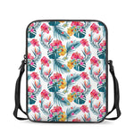 Aloha Hawaii Floral Pattern Print Rectangular Crossbody Bag