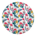 Aloha Hawaii Floral Pattern Print Round Blanket