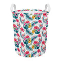Aloha Hawaii Floral Pattern Print Round Laundry Basket