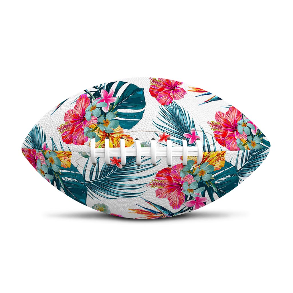 Aloha Hawaii Floral Pattern Print Rugby Ball