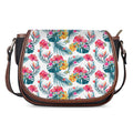 Aloha Hawaii Floral Pattern Print Saddle Bag