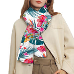 Aloha Hawaii Floral Pattern Print Scarf