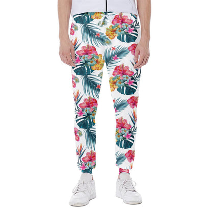 Aloha Hawaii Floral Pattern Print Scuba Joggers