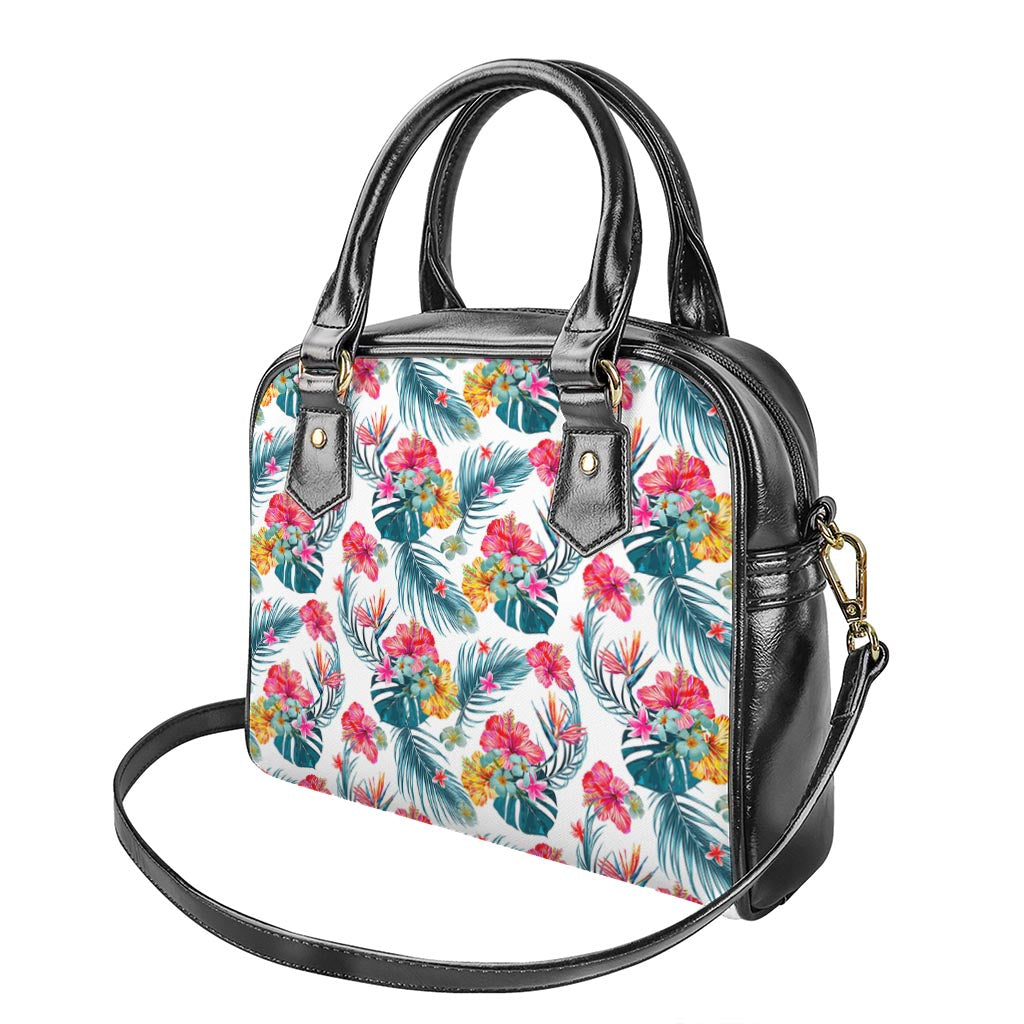 Aloha Hawaii Floral Pattern Print Shoulder Handbag
