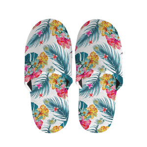 Aloha Hawaii Floral Pattern Print Slippers