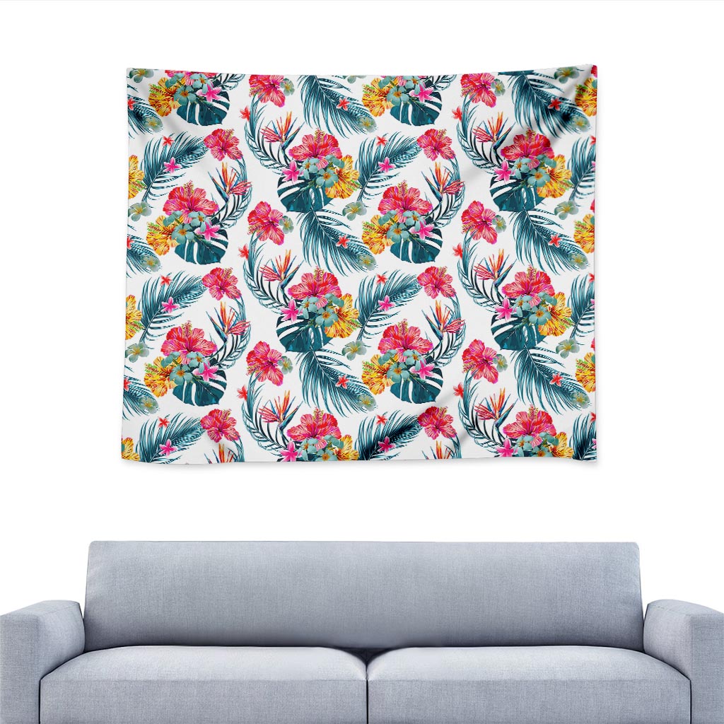 Aloha Hawaii Floral Pattern Print Tapestry