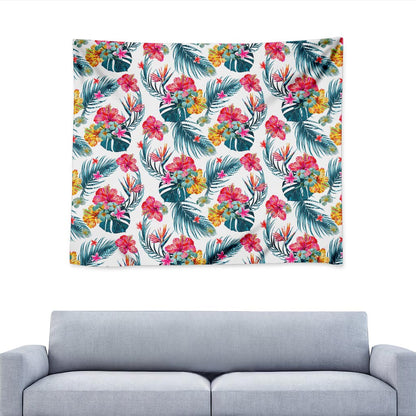 Aloha Hawaii Floral Pattern Print Tapestry