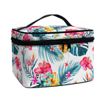 Aloha Hawaii Floral Pattern Print Travel Makeup Bag