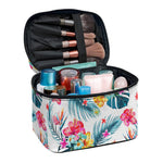 Aloha Hawaii Floral Pattern Print Travel Makeup Bag