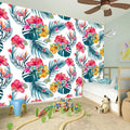 Aloha Hawaii Floral Pattern Print Wall Sticker
