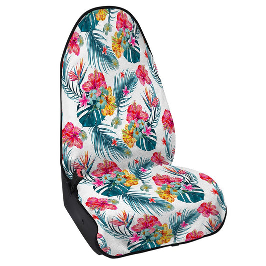 Aloha Hawaii Floral Pattern Print Waterproof Car Seat Cover